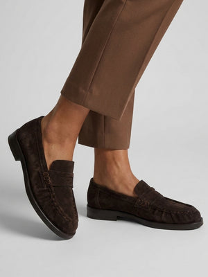Ikaries Brown Suede Loafers