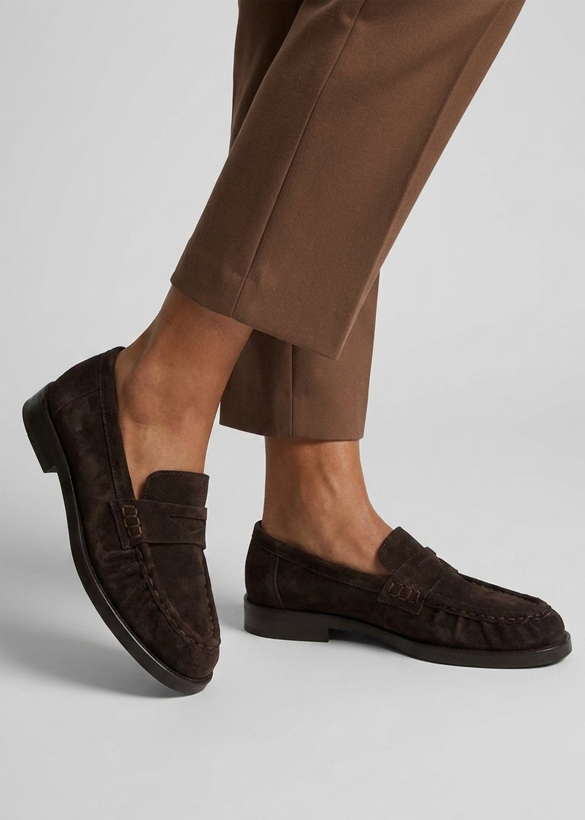 Ikaries Brown Suede Loafers