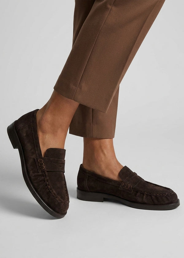 Ikaries Brown Suede Loafers