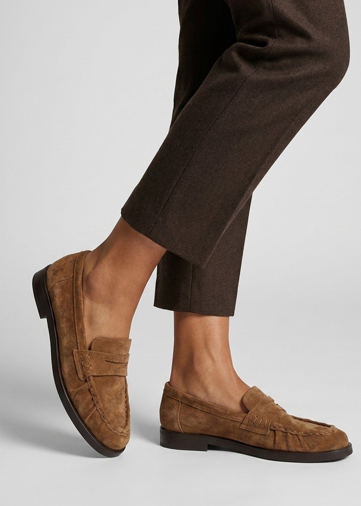 Ikaries Tan Suede Loafers