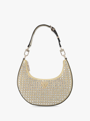 Small Lua Gold Embellished Hobo Bag