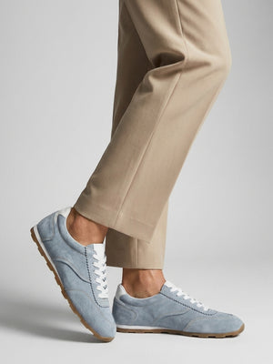 Geeki Blue Suede Low Profile Trainers