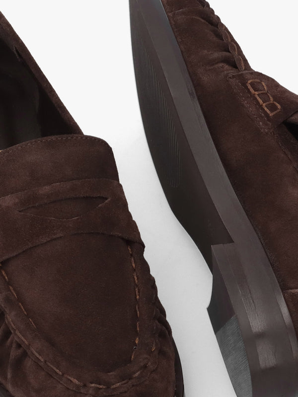 Ikaries Brown Suede Loafers