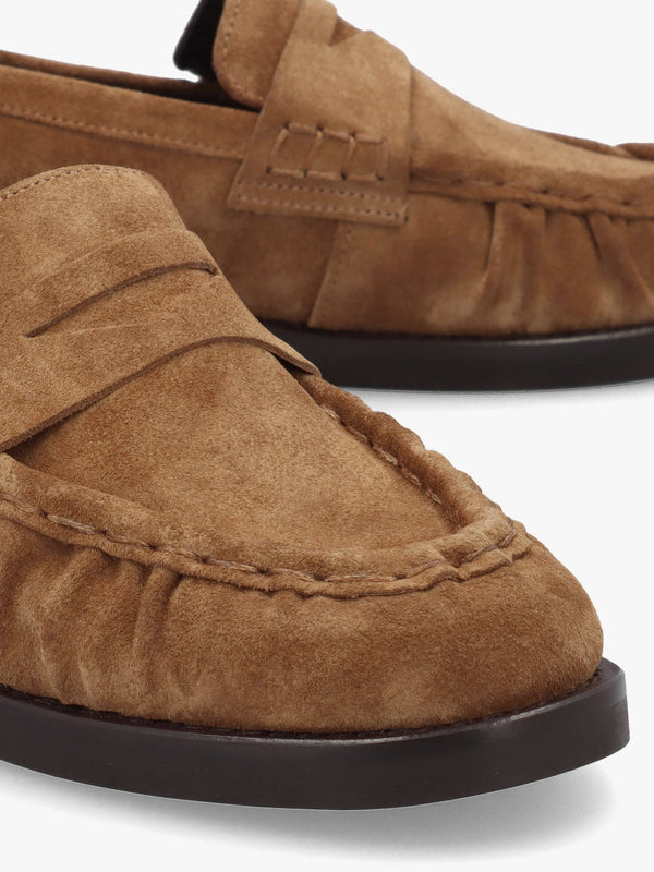 Ikaries Tan Suede Loafers