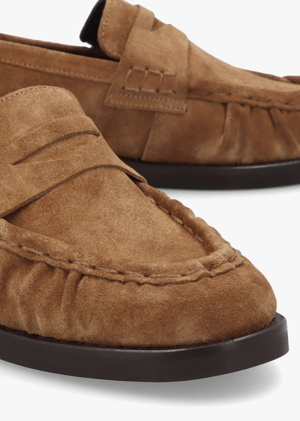 Ikaries Tan Suede Loafers