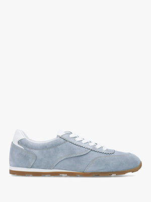 Geeki Blue Suede Low Profile Trainers