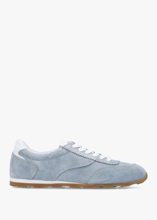 Geeki Blue Suede Low Profile Trainers
