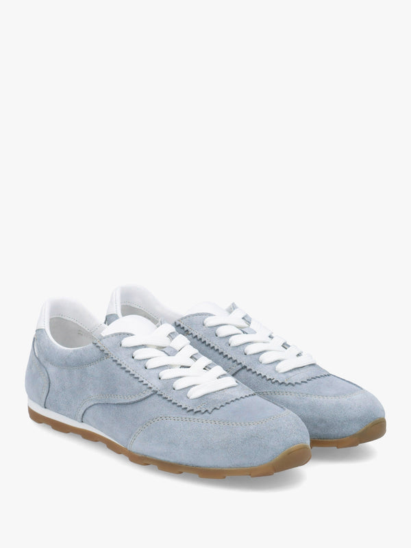 Geeki Blue Suede Low Profile Trainers