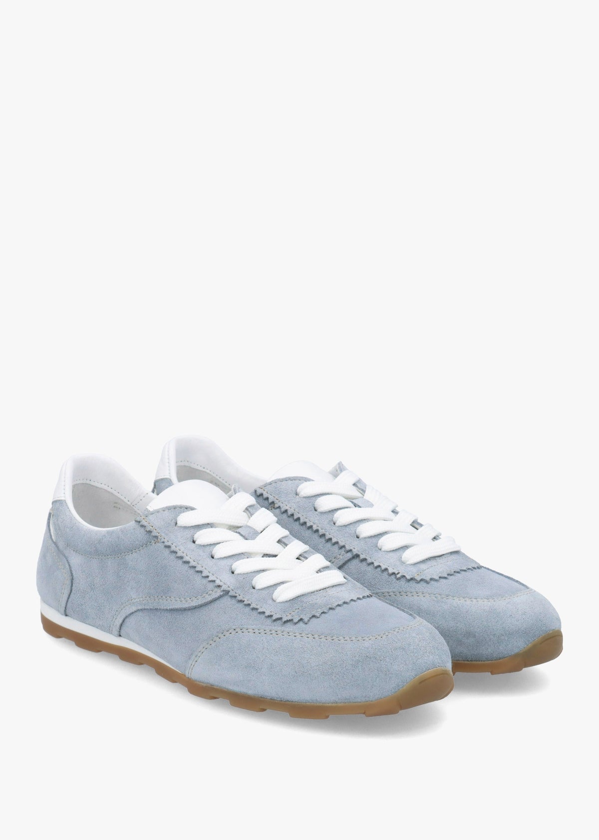 Geeki Blue Suede Low Profile Trainers
