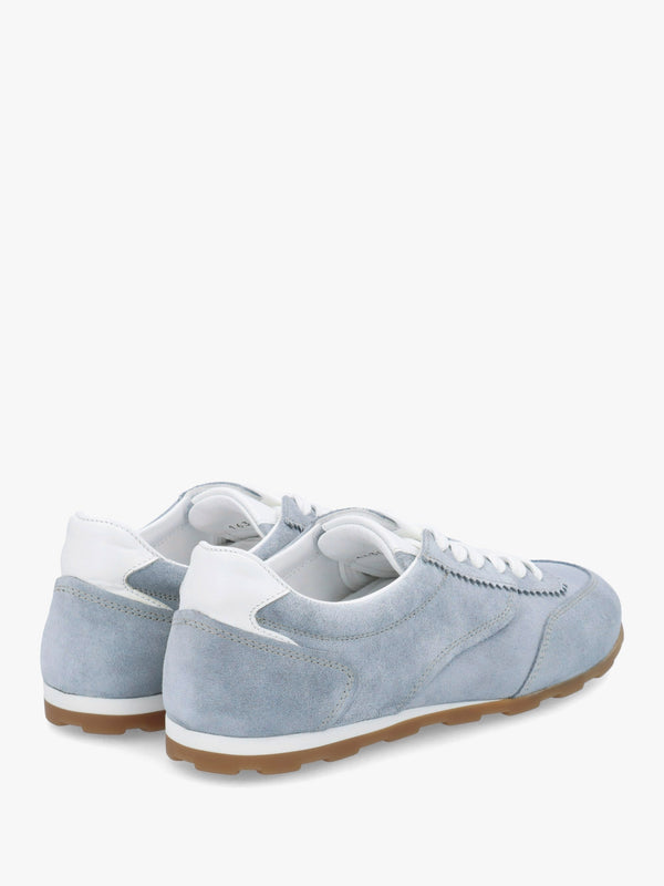 Geeki Blue Suede Low Profile Trainers