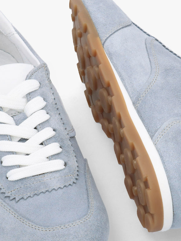 Geeki Blue Suede Low Profile Trainers