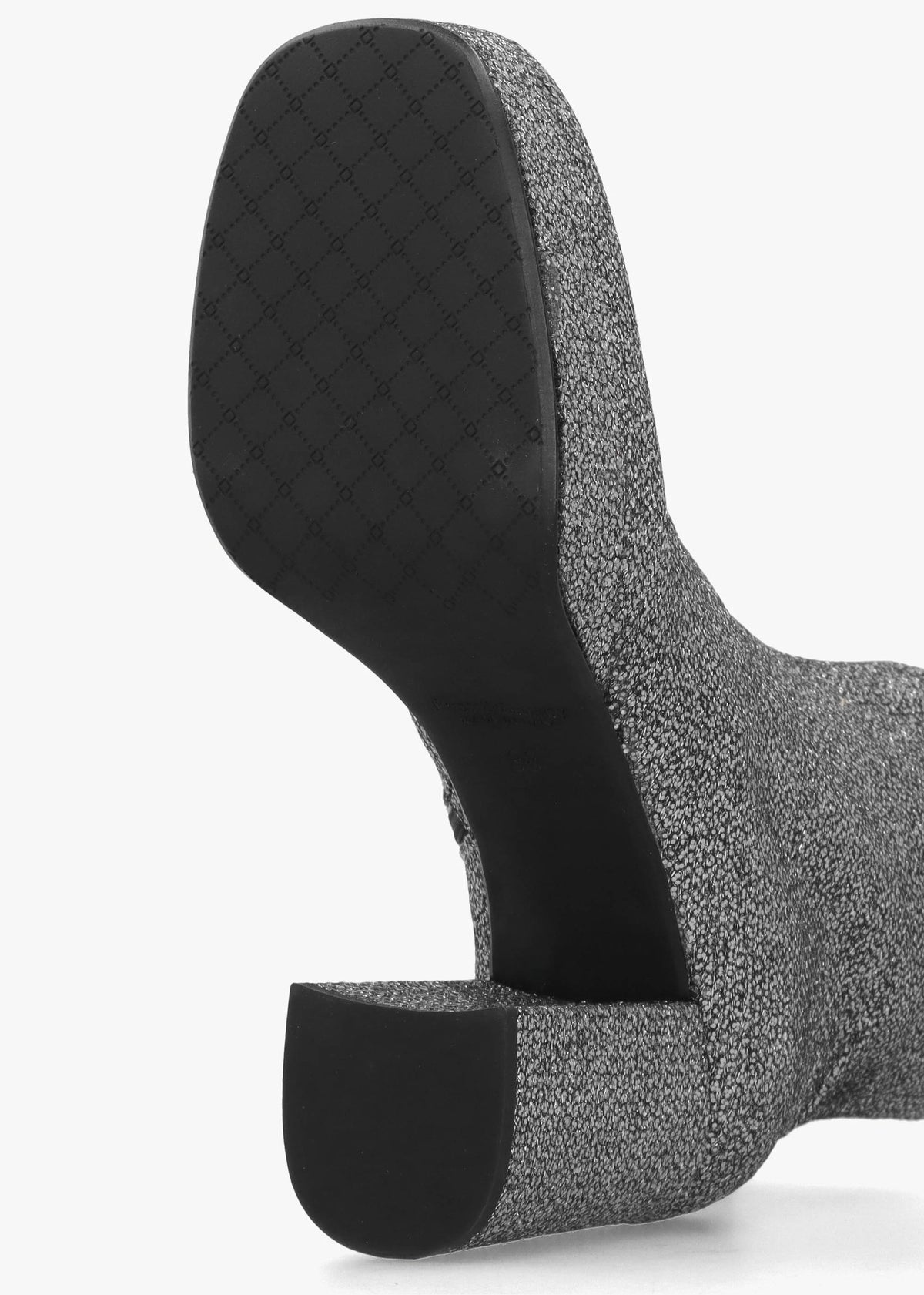 Honey Pewter Glitter Platform Heeled Boots