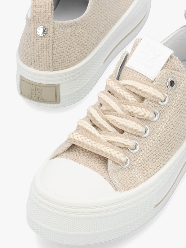 Betta Natural Chunky Platform Trainers