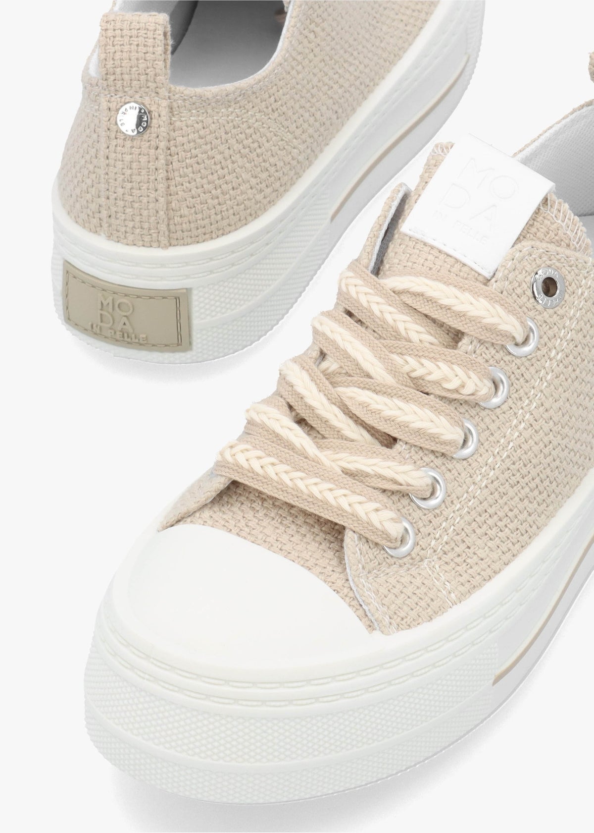 Betta Natural Chunky Platform Trainers