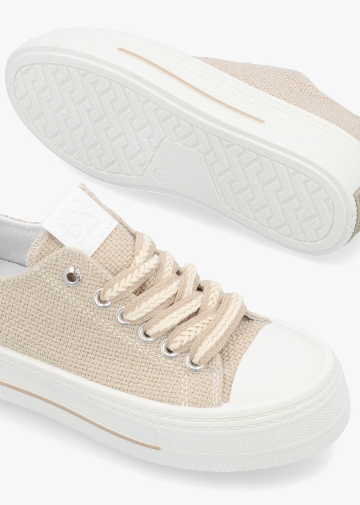 Betta Natural Chunky Platform Trainers