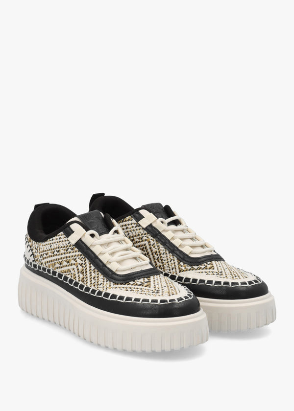 Barika Black Chunky Flatform Trainers