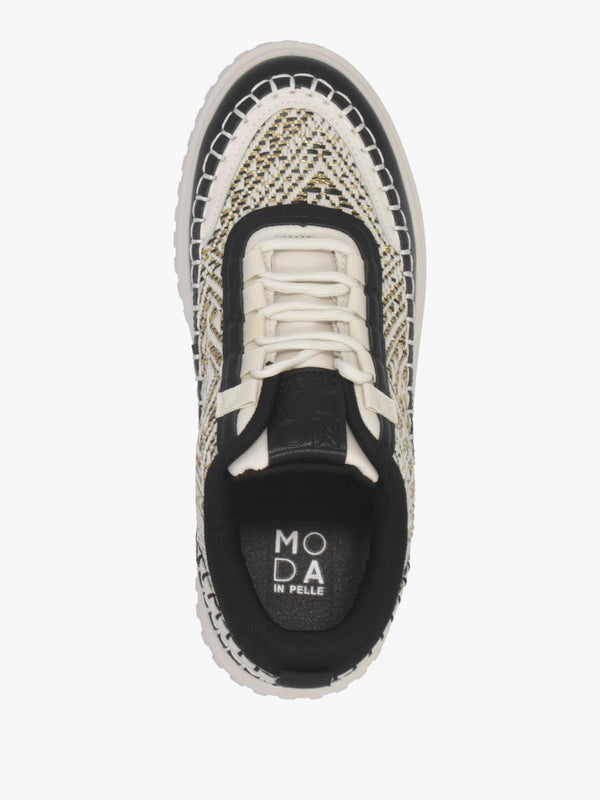 Barika Black Chunky Flatform Trainers