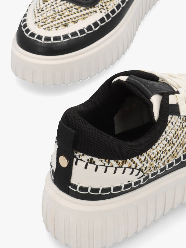 Barika Black Chunky Flatform Trainers