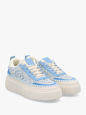 Barika Blue Chunky Flatform Trainers