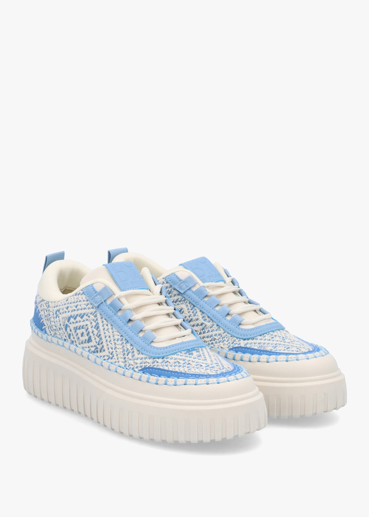 Barika Blue Chunky Flatform Trainers