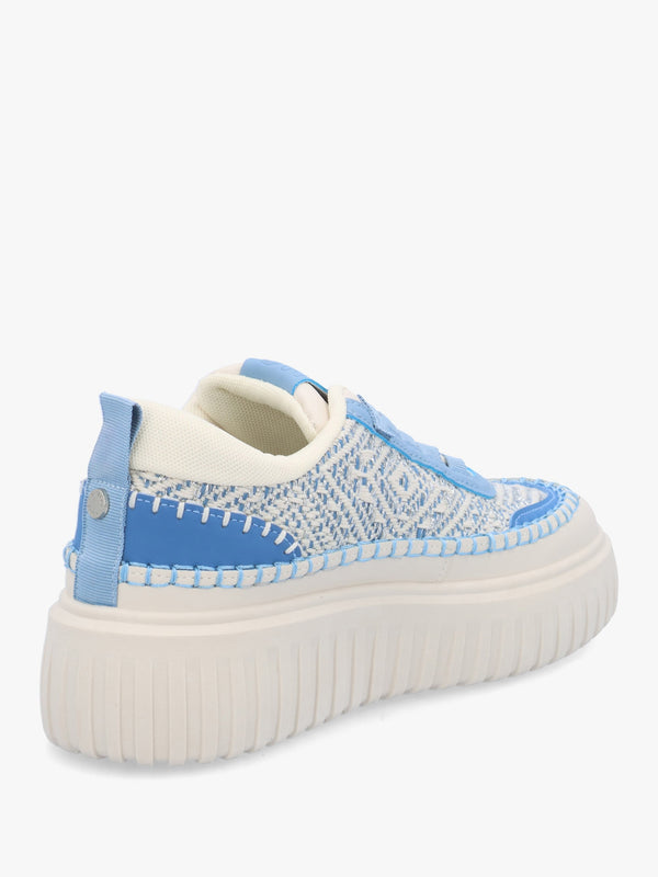 Barika Blue Chunky Flatform Trainers