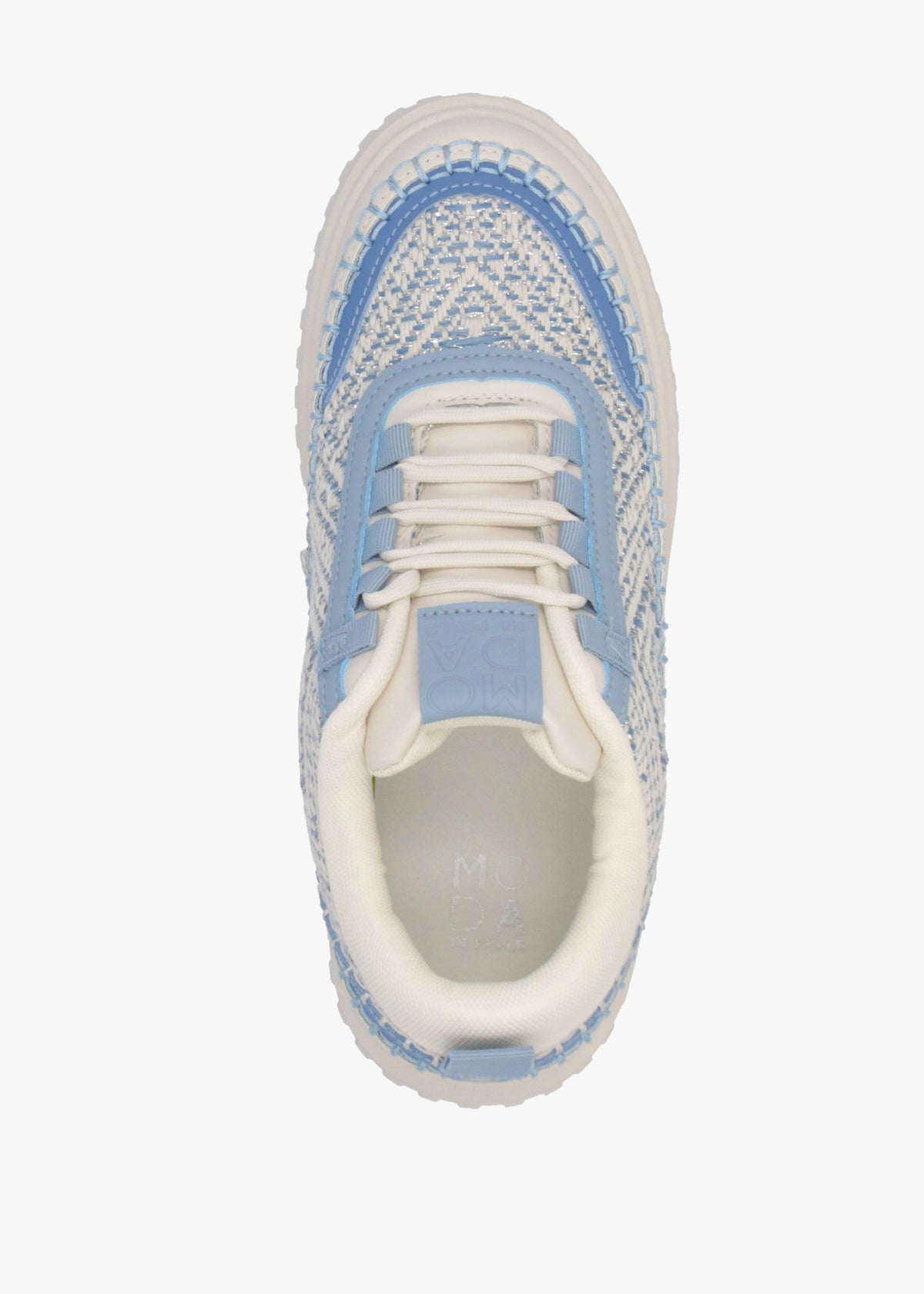 Barika Blue Chunky Flatform Trainers
