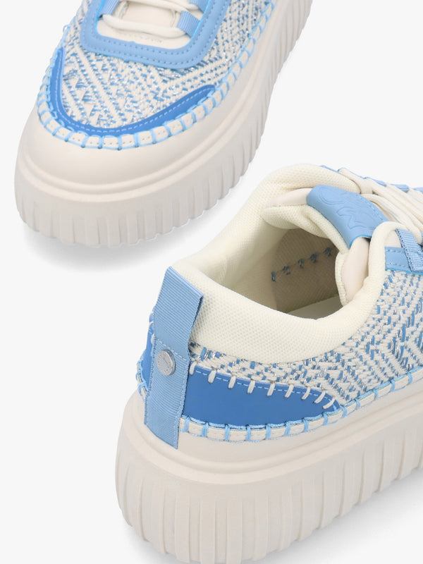 Barika Blue Chunky Flatform Trainers
