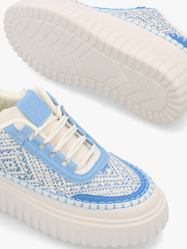 Barika Blue Chunky Flatform Trainers