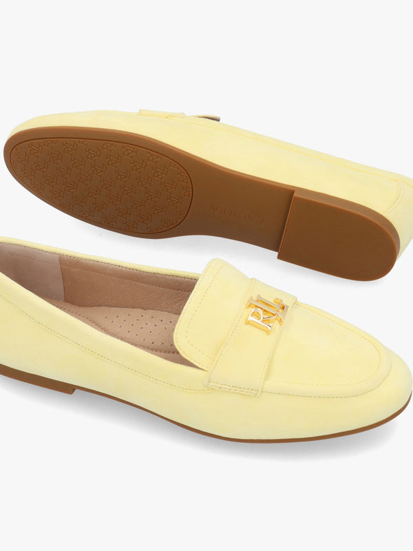 Averi III Lemon Sorbet Suede Loafers