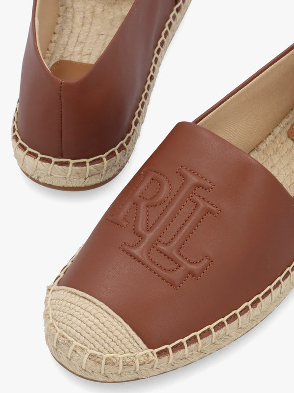 Cameryn Lauren Tan Nappa Leather Espadrilles