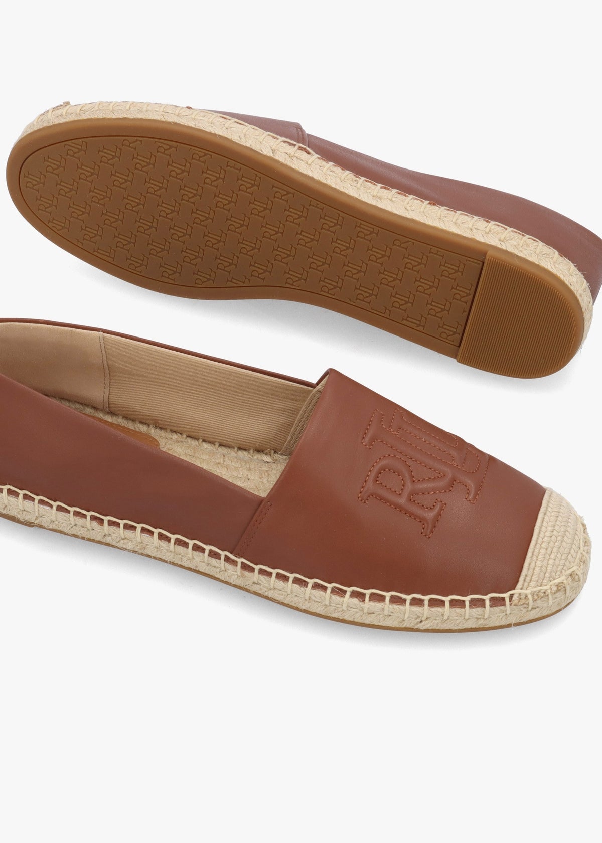 Cameryn Lauren Tan Nappa Leather Espadrilles