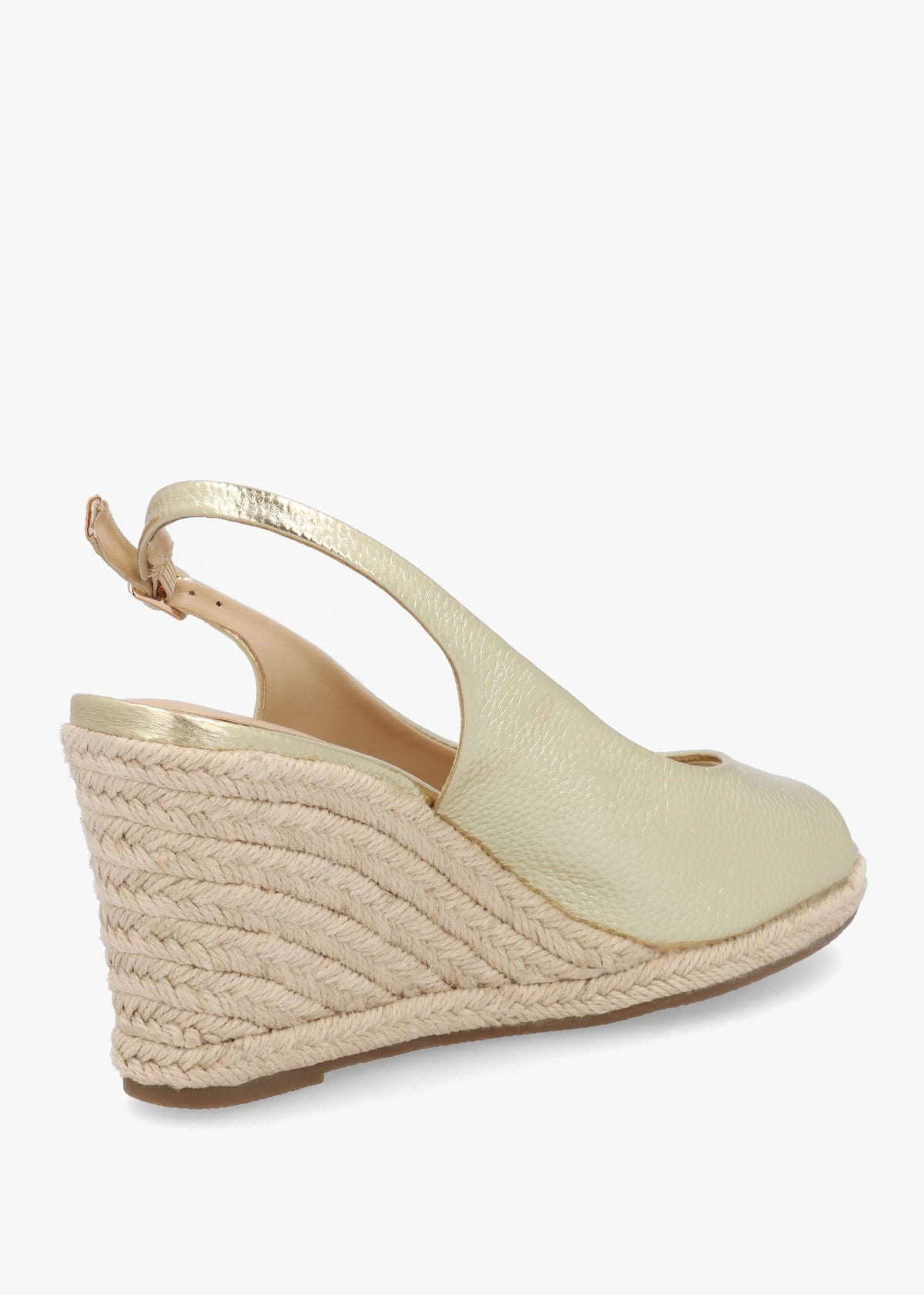 Ruby Gold Wedge Espadrilles