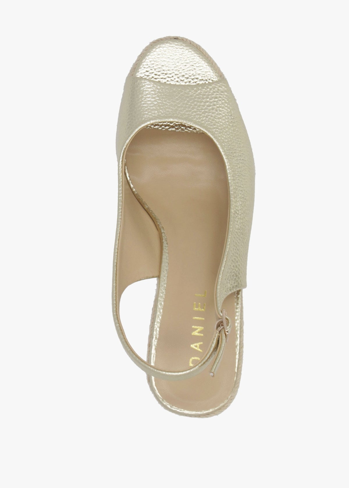 Ruby Gold Wedge Espadrilles