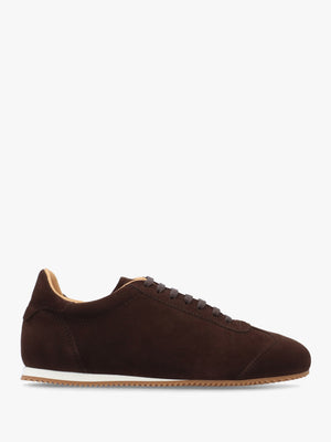 Vantage Brown Suede Super Low-Profile Trainers