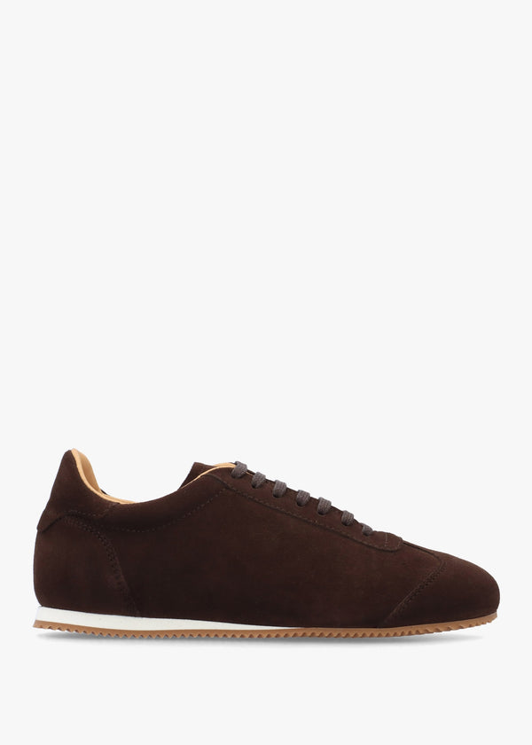 Vantage Brown Suede Super Low-Profile Trainers