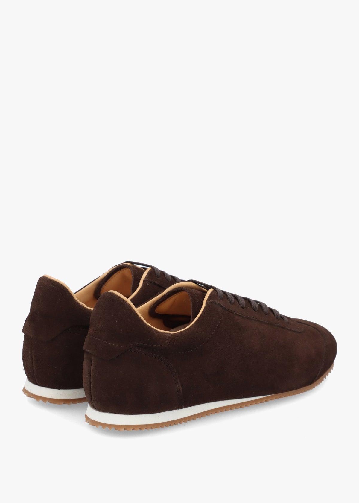Vantage Brown Suede Super Low-Profile Trainers
