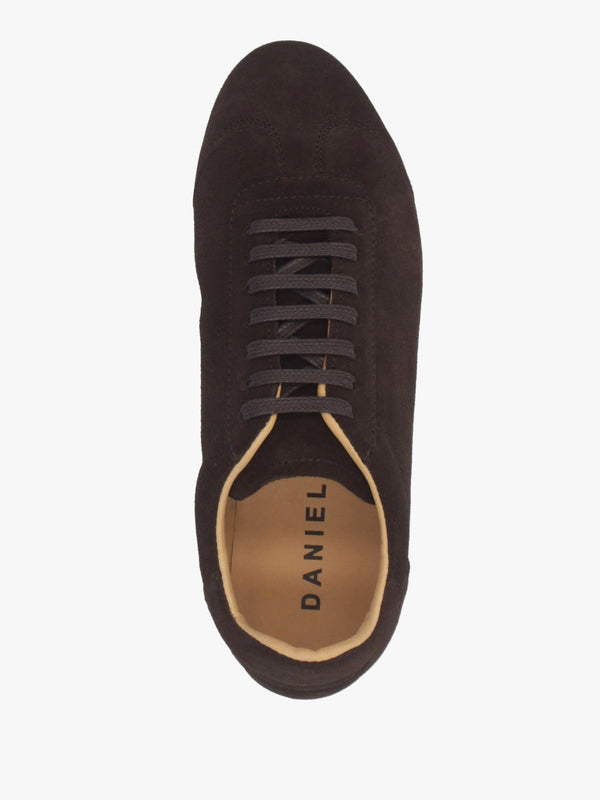 Vantage Brown Suede Super Low-Profile Trainers