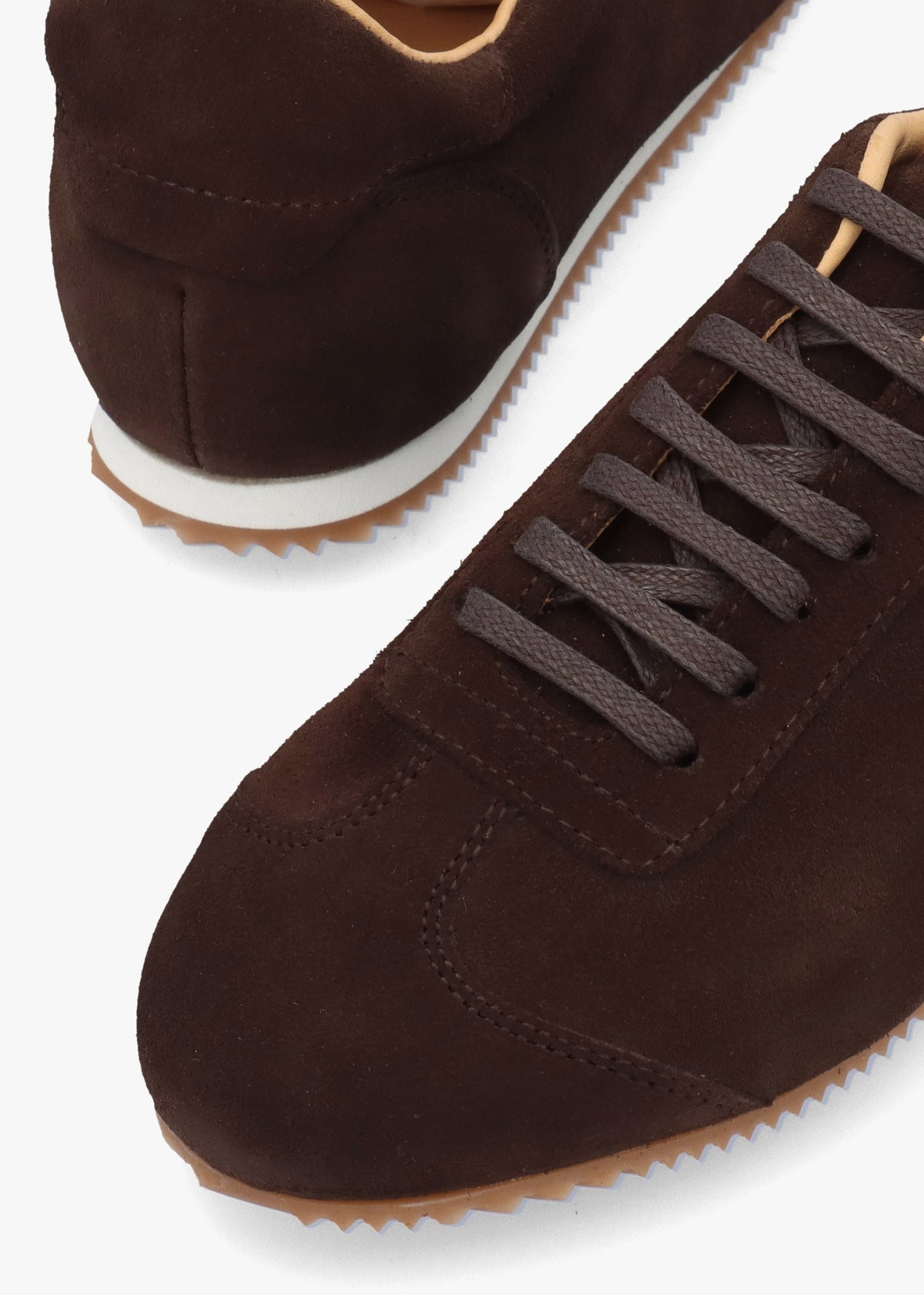 Vantage Brown Suede Super Low-Profile Trainers