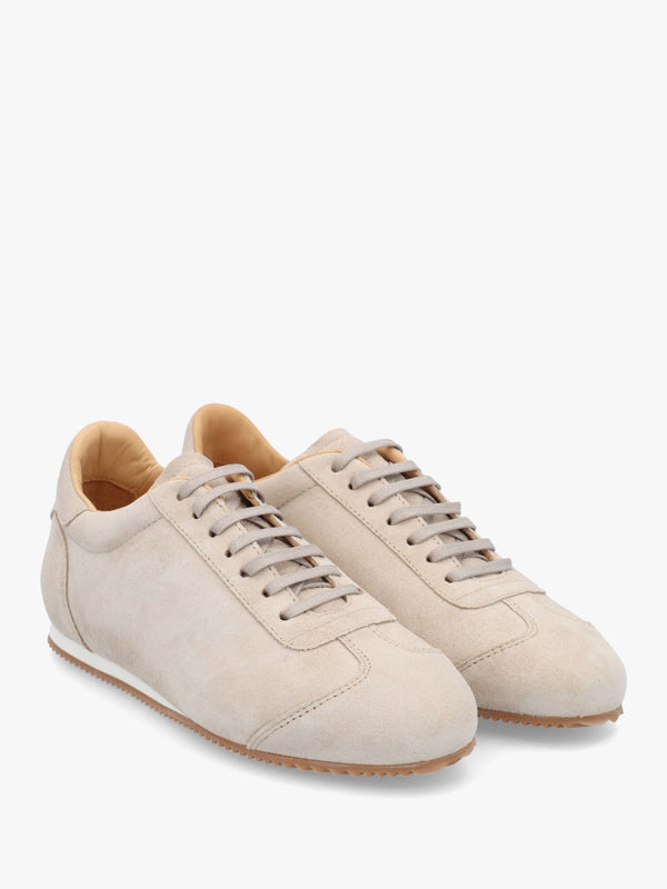 Vantage Taupe Suede Super Low-Profile Trainers