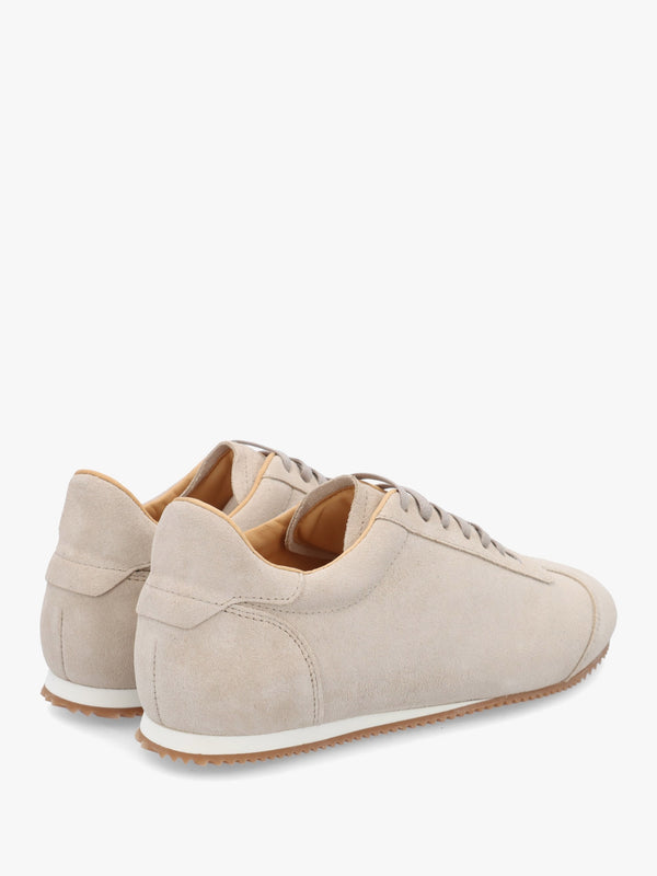 Vantage Taupe Suede Super Low-Profile Trainers