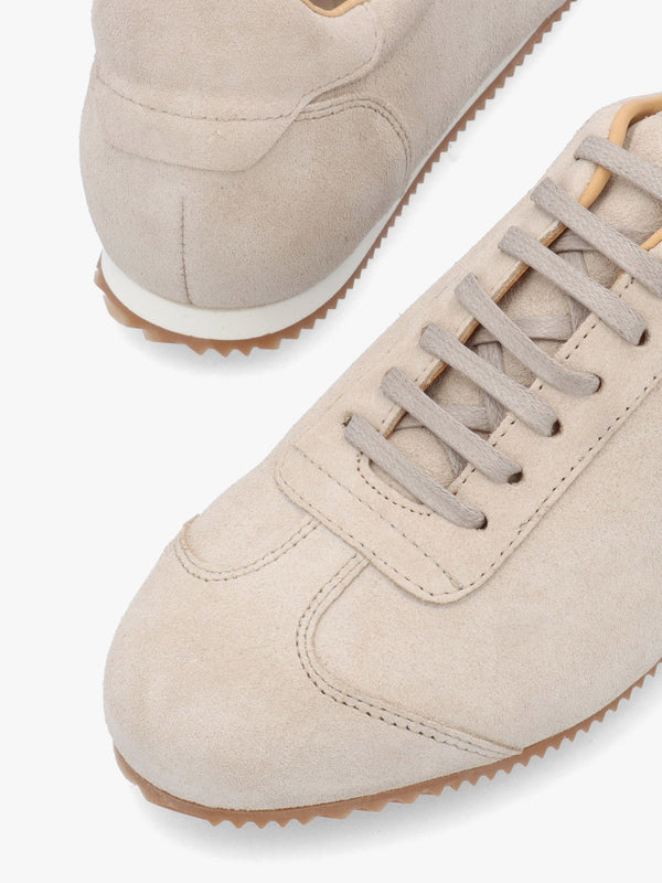 Vantage Taupe Suede Super Low-Profile Trainers