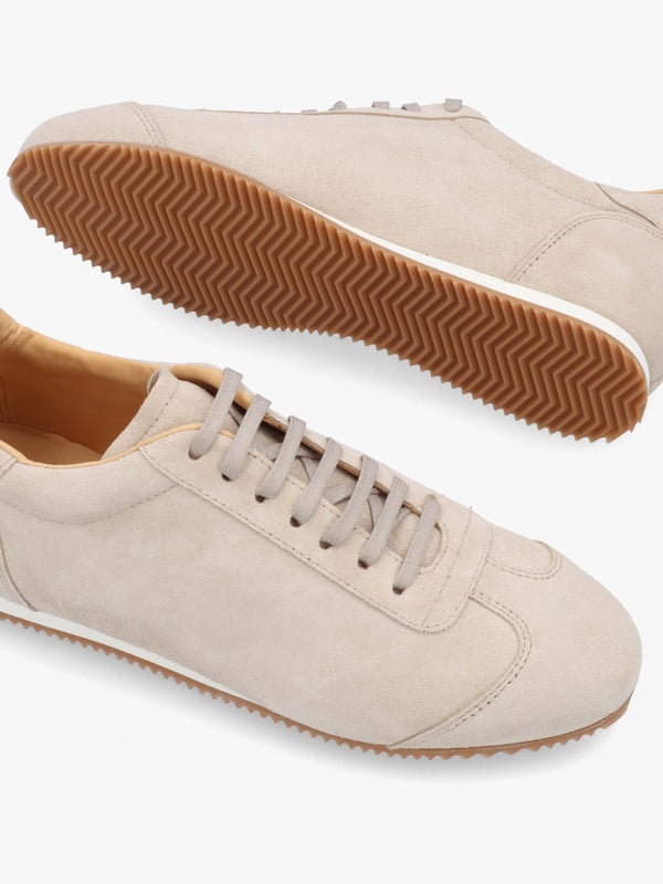 Vantage Taupe Suede Super Low-Profile Trainers