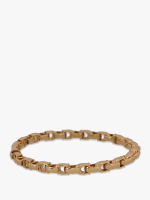 Signature Gold Chain Hinged Bangle