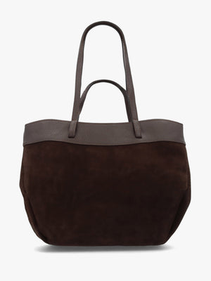 Maida Brown Suede Shoulder Bag With Pouch
