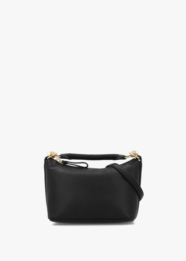 Blaike Mini Black Leather Shoulder Bag