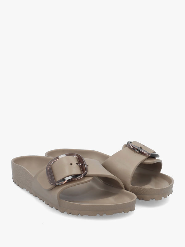 Madrid EVA Big Buckle Gray Taupe Mules