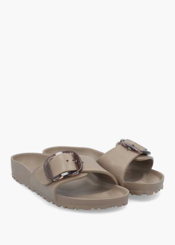 Madrid EVA Big Buckle Gray Taupe Mules