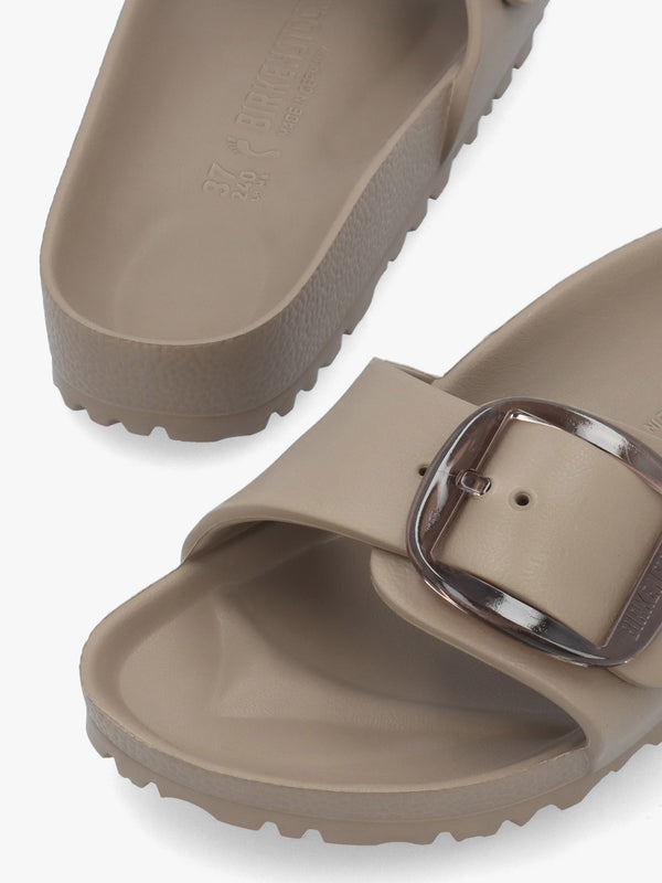 Madrid EVA Big Buckle Gray Taupe Mules