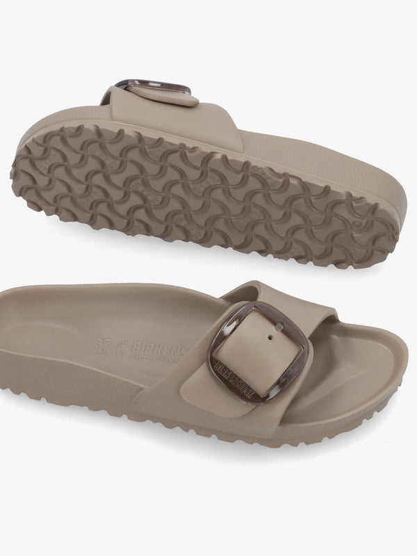 Madrid EVA Big Buckle Gray Taupe Mules