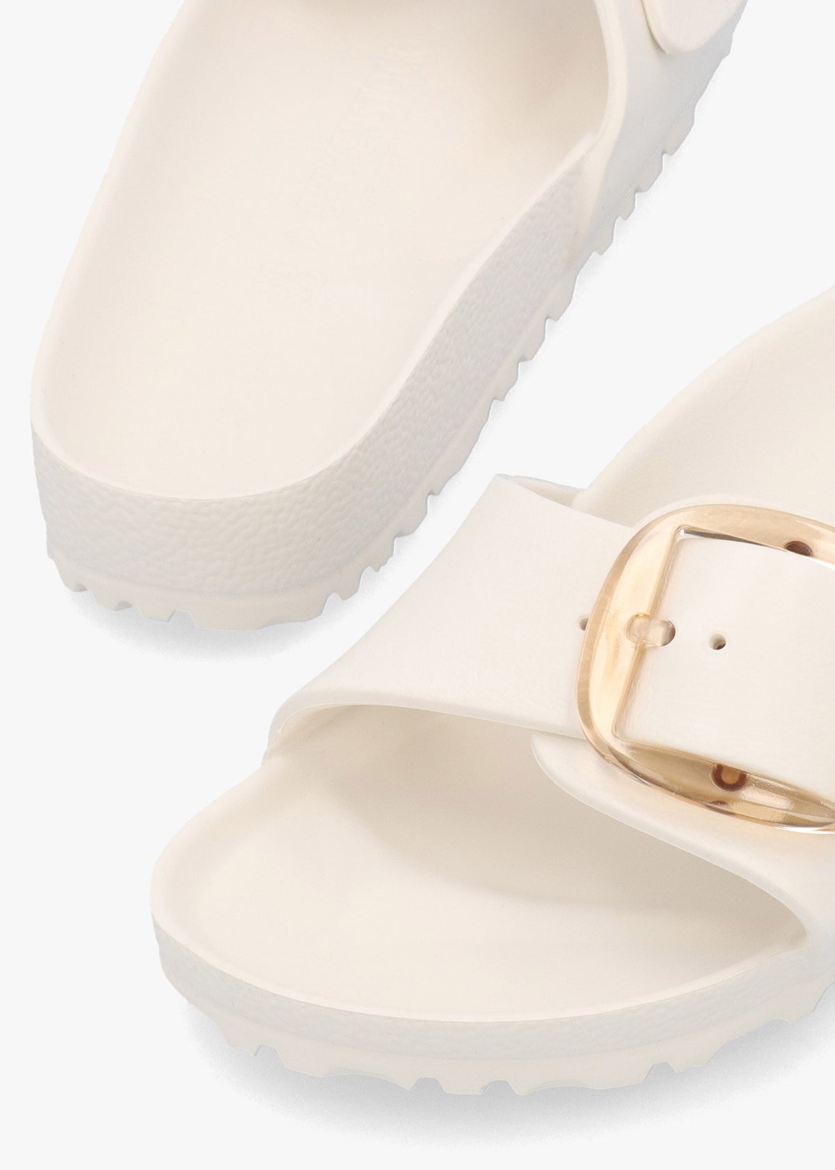 Madrid EVA Big Buckle Eggshell Mules